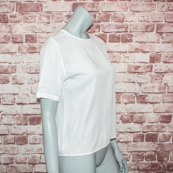 Jesse Kamm Women's steinem T-Shirt in Bone White Size Small - Picture 7 of 11